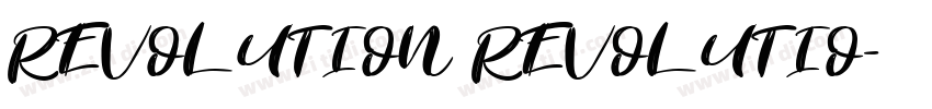 REVOLUTION REVOLUTIO字体转换